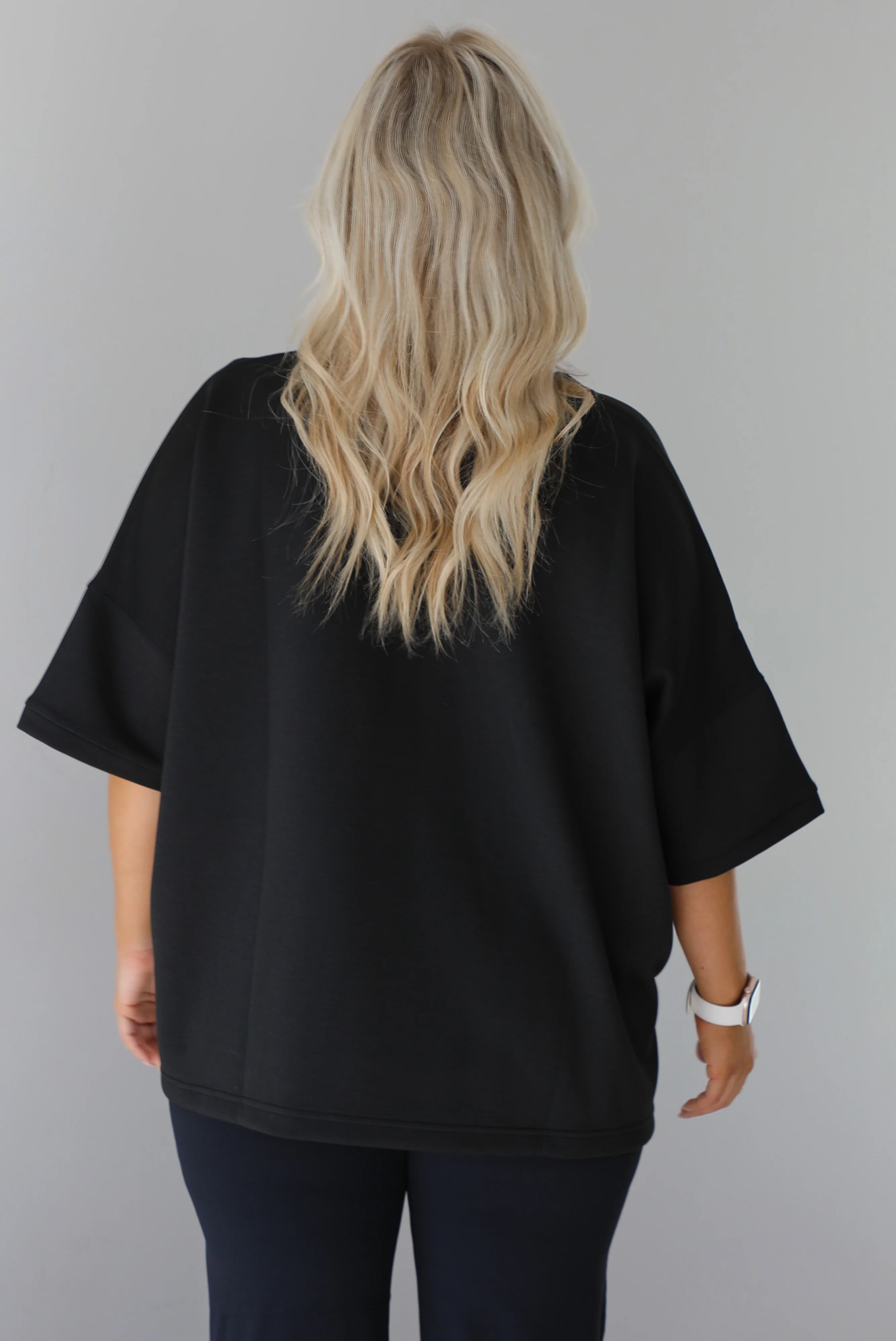 Dressed Down Oversized Tee: Black - Image 5