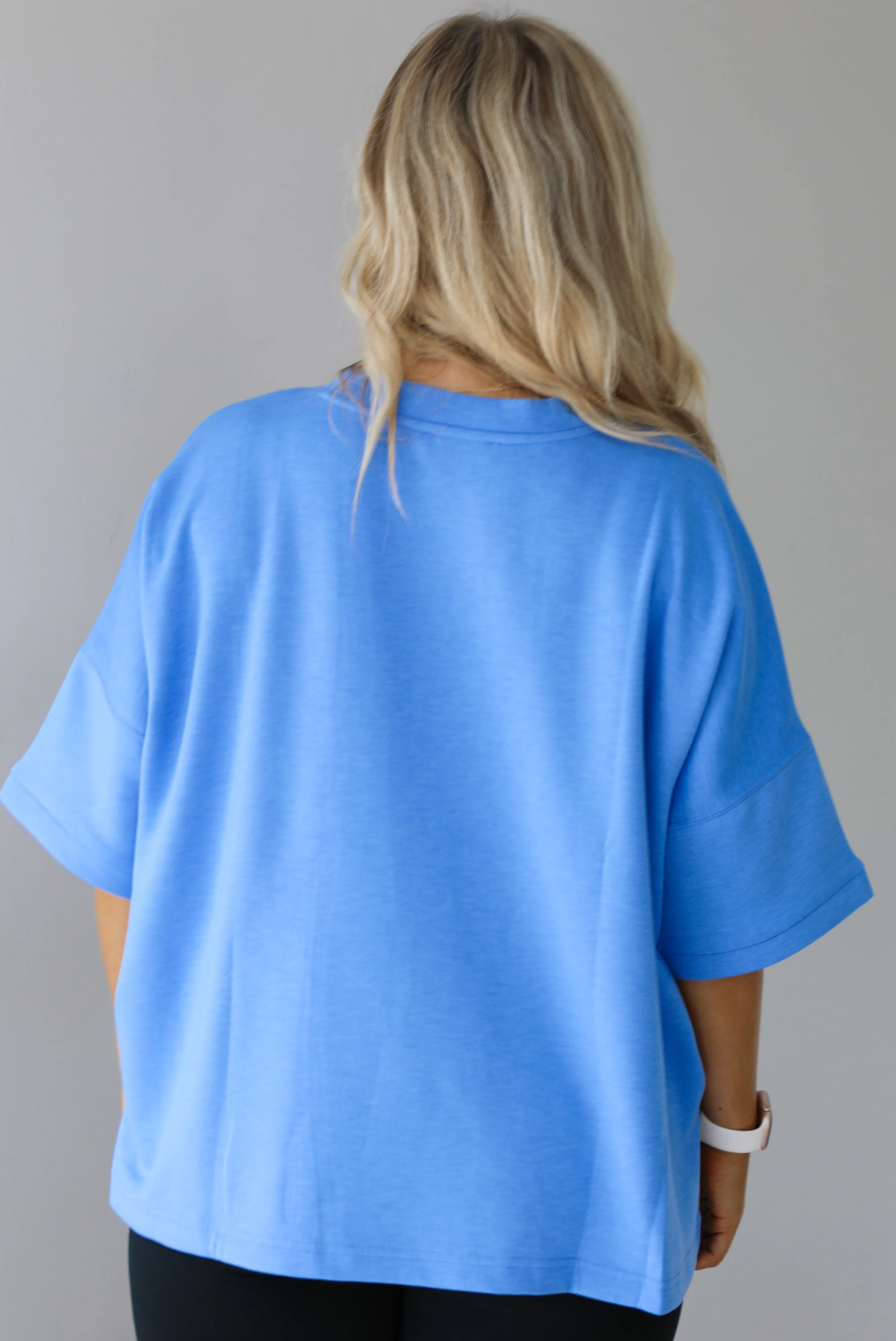 Dressed Down Oversized Tee: Blue - Image 8