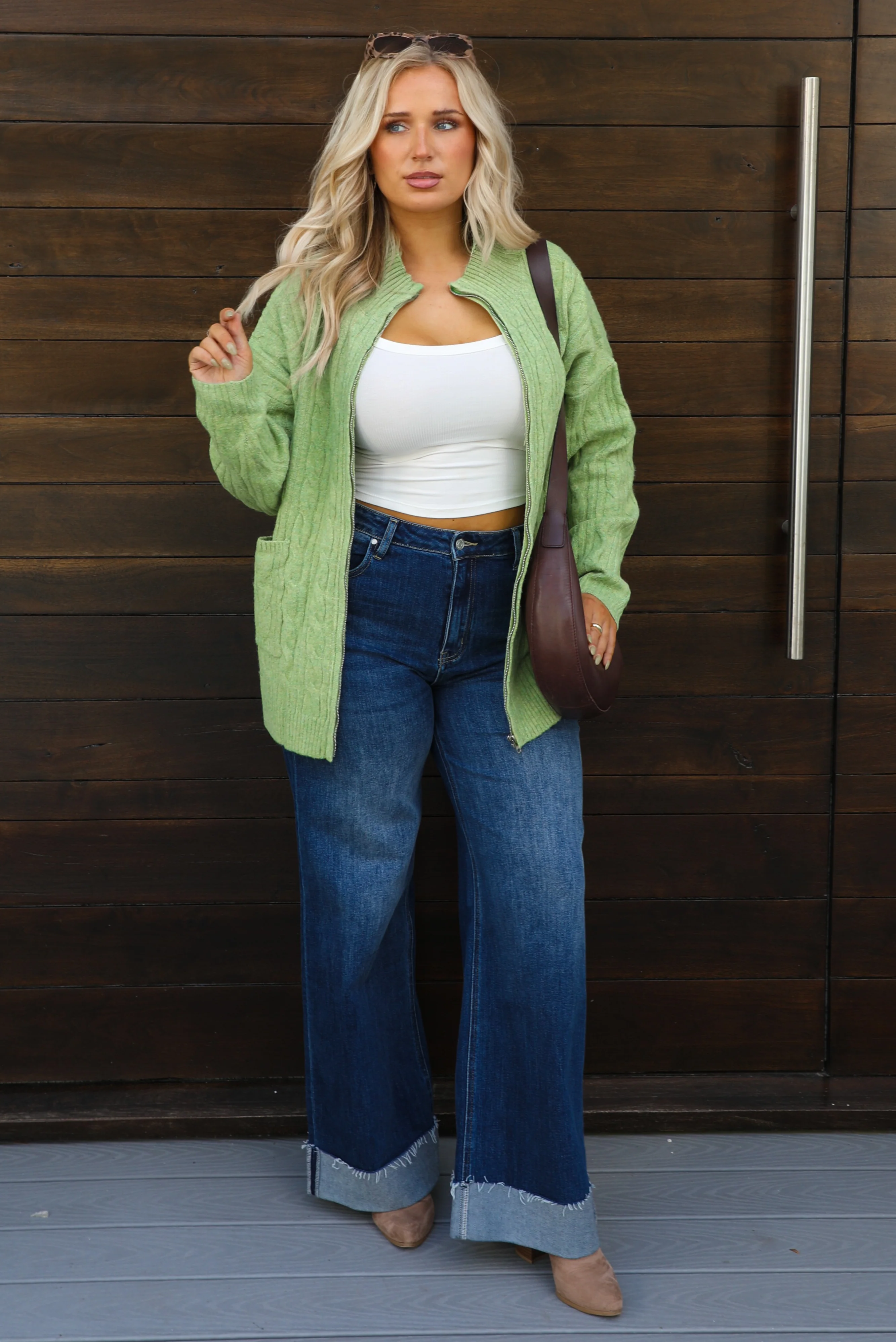 Everything You Need Cardigan: Green - Image 10