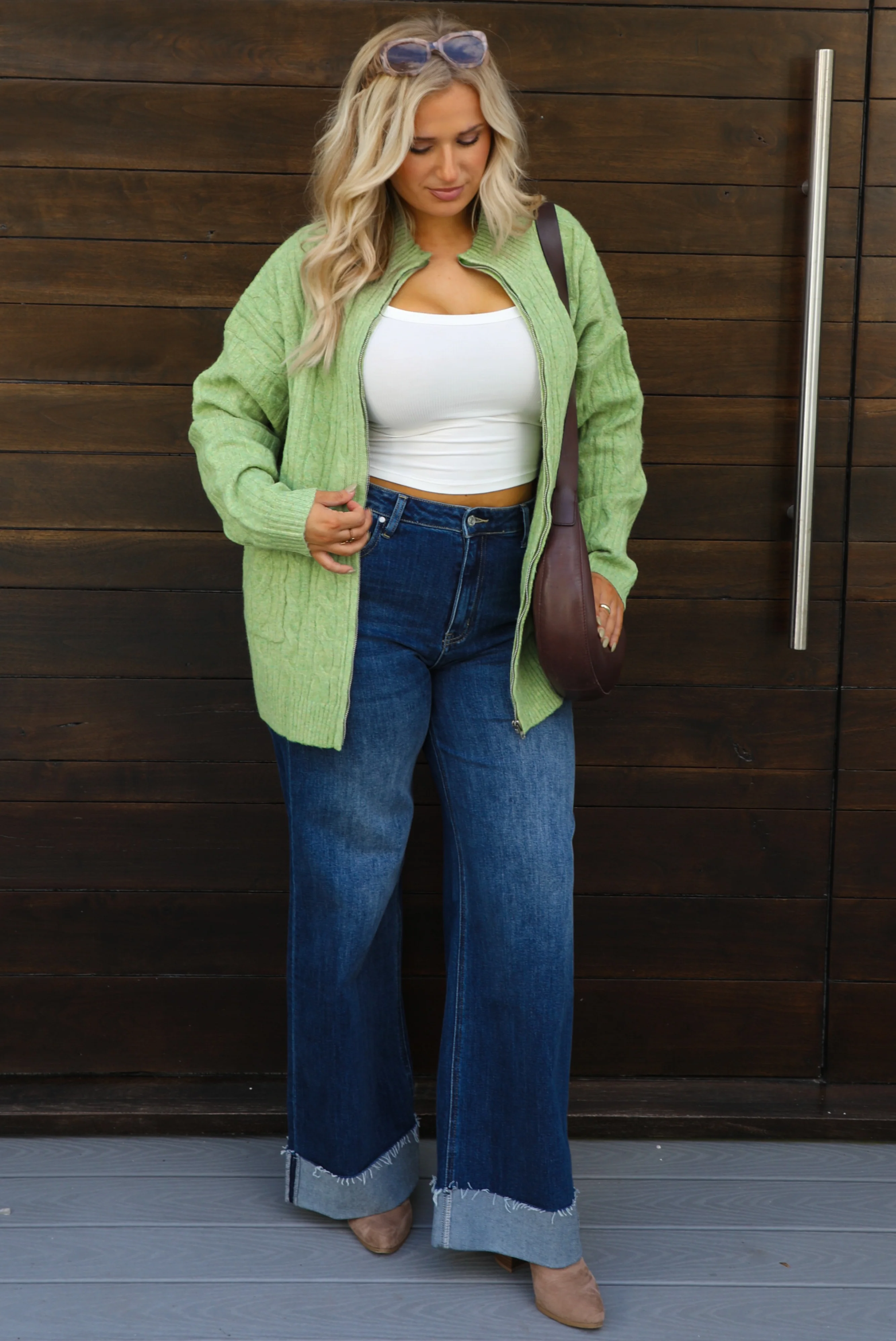 Everything You Need Cardigan: Green - Image 12