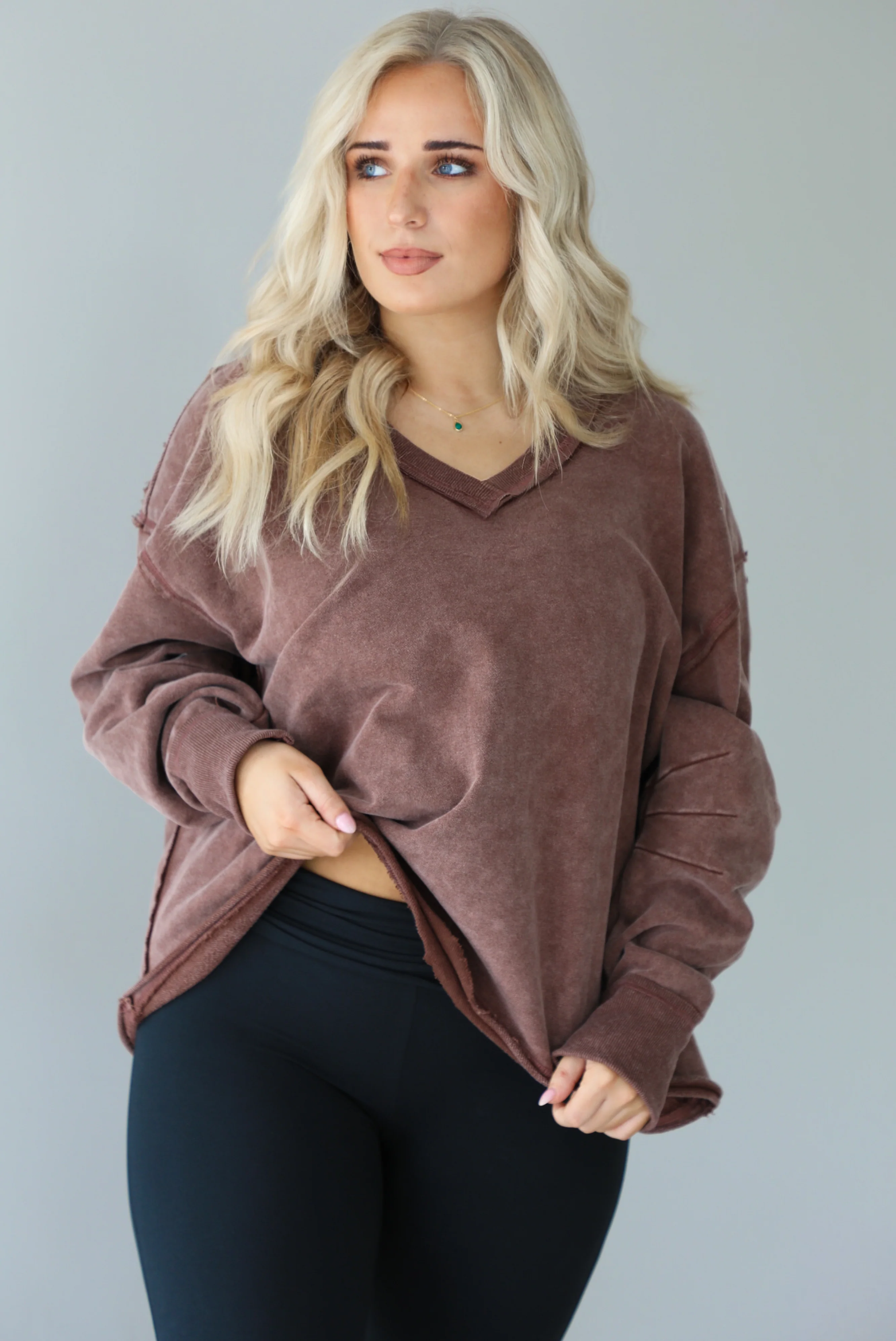 Just For You Sweater: Mauve - Image 6