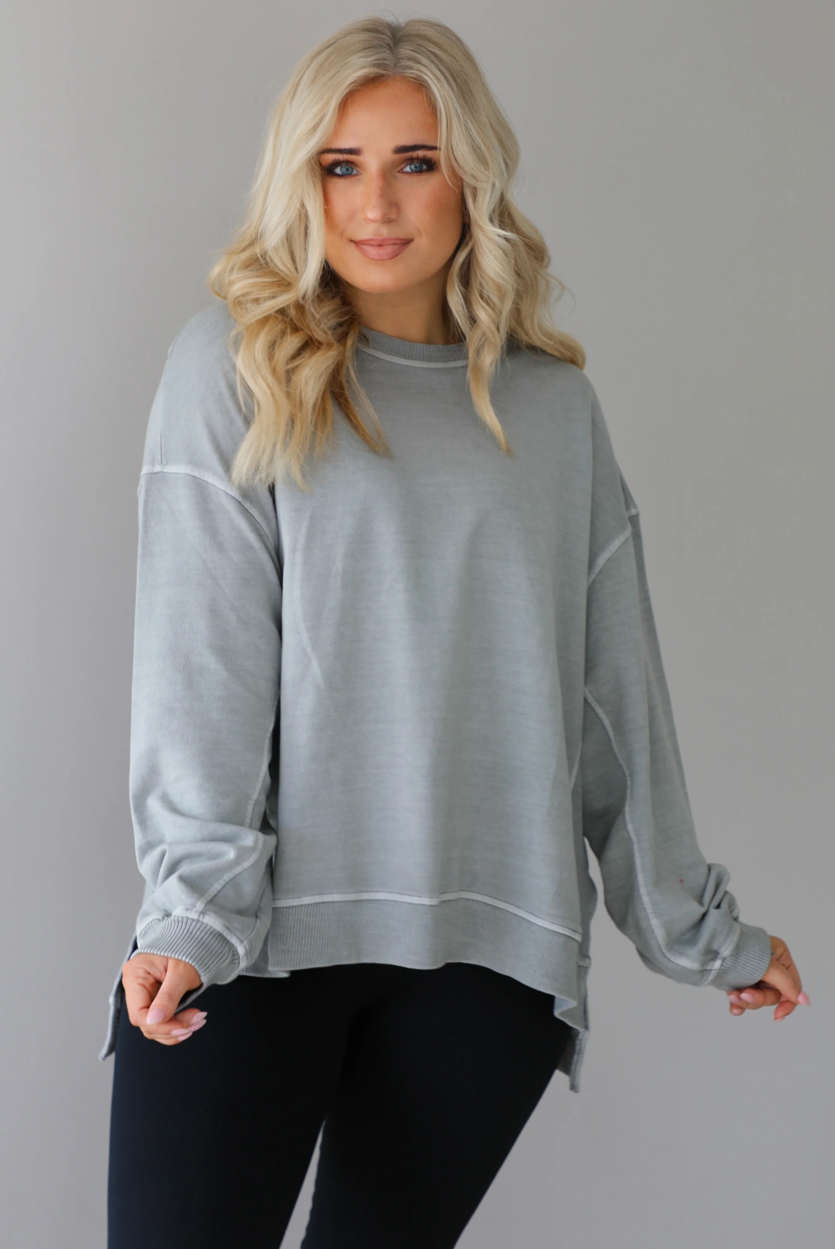So Comfy Sweater: Grey - Image 5