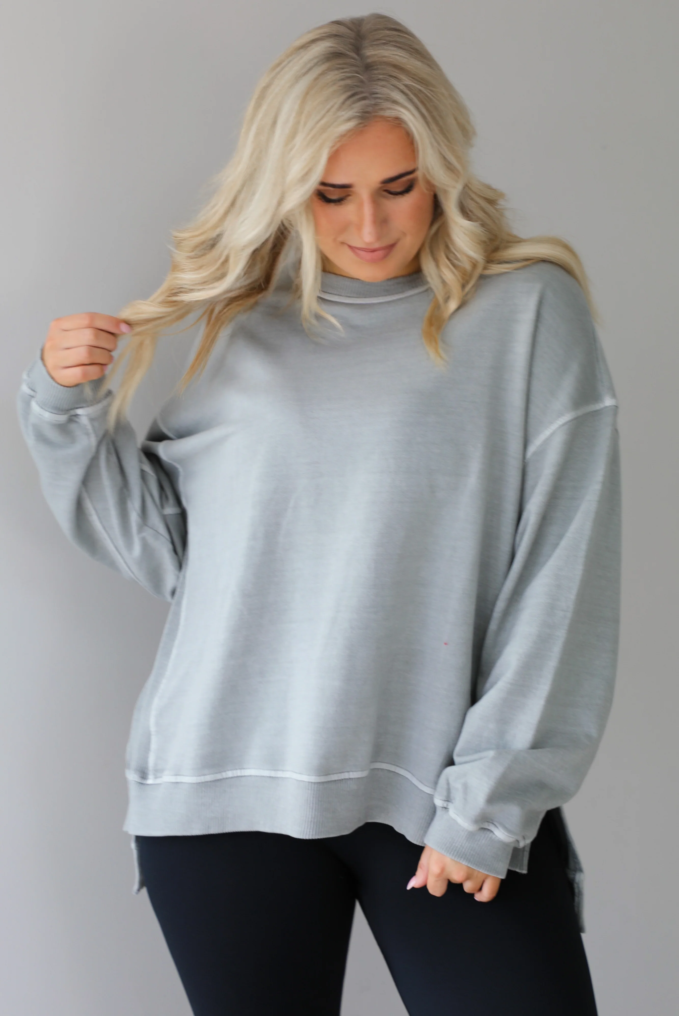 So Comfy Sweater: Grey - Image 7