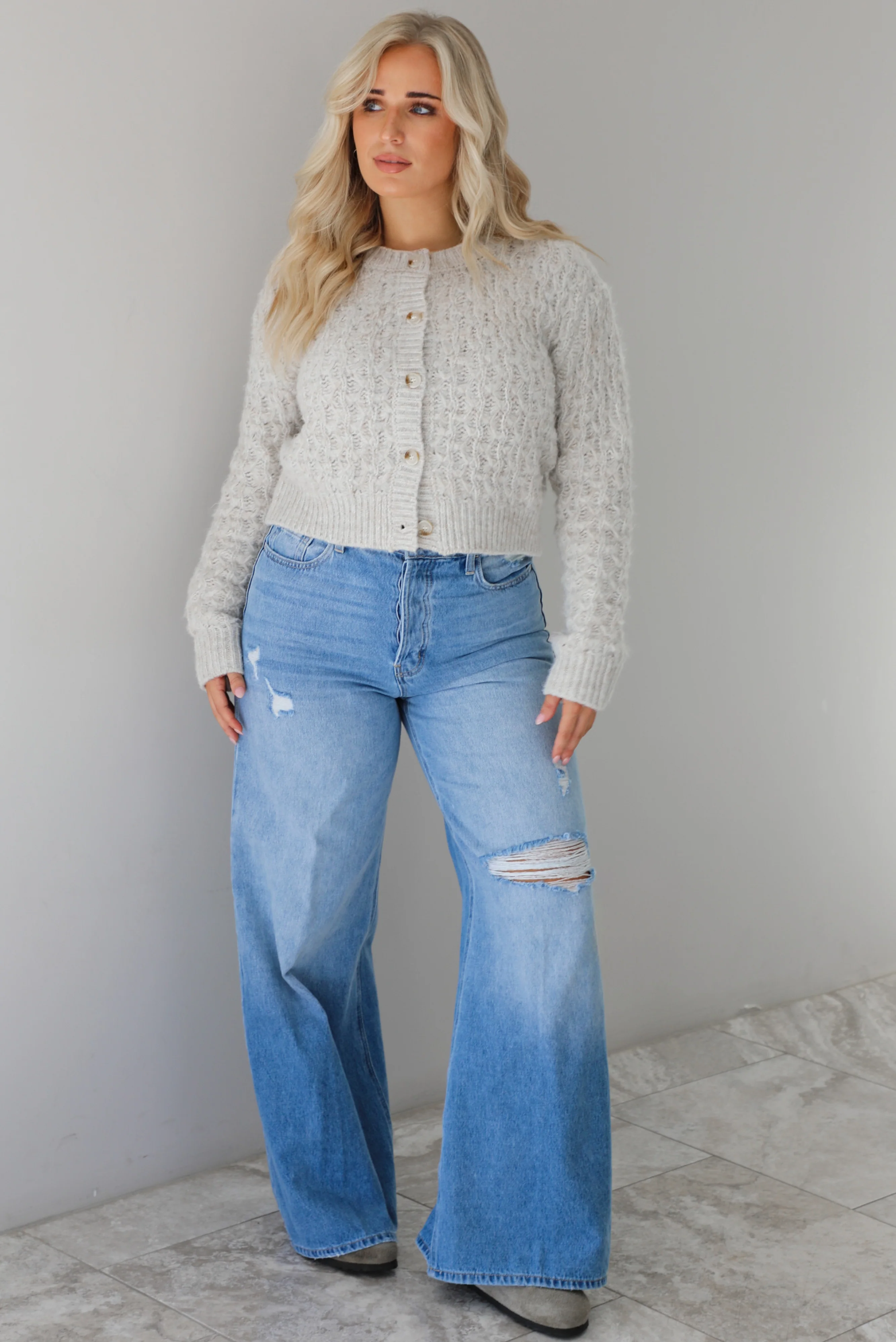 That's Enough Cardigan: Grey - Image 3