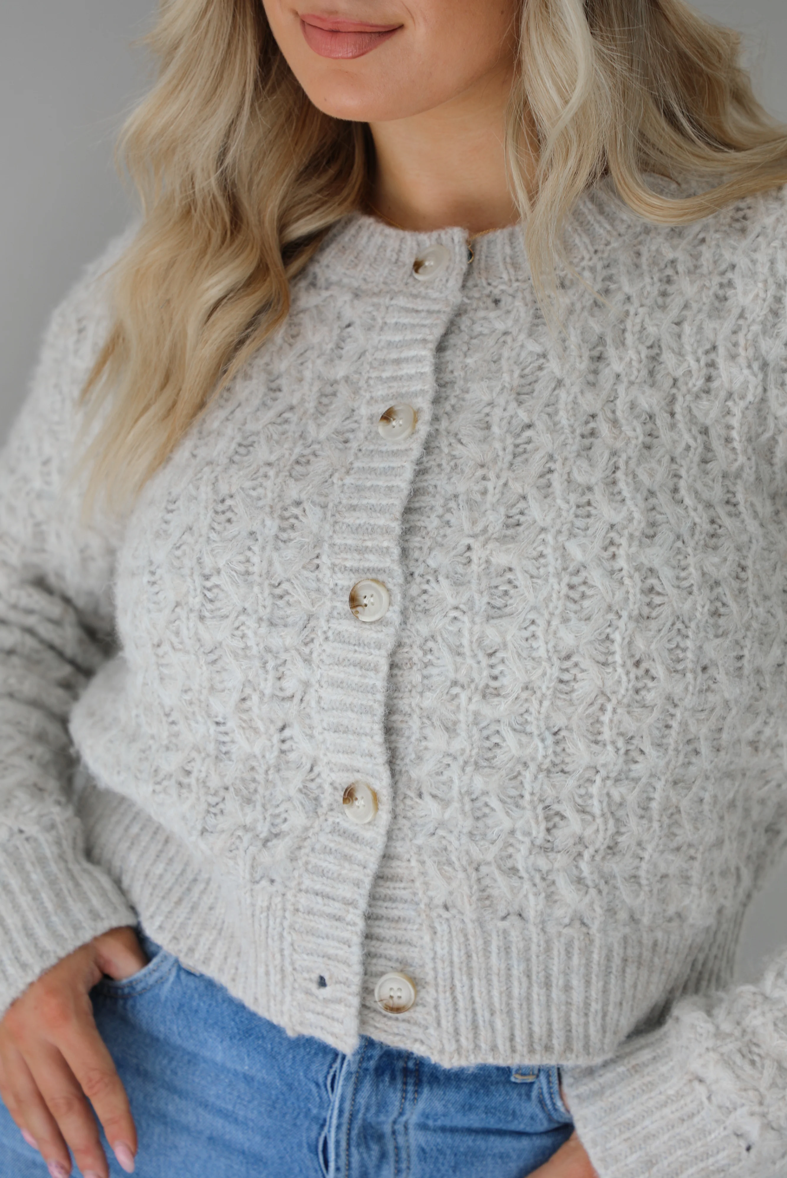 That's Enough Cardigan: Grey - Image 7