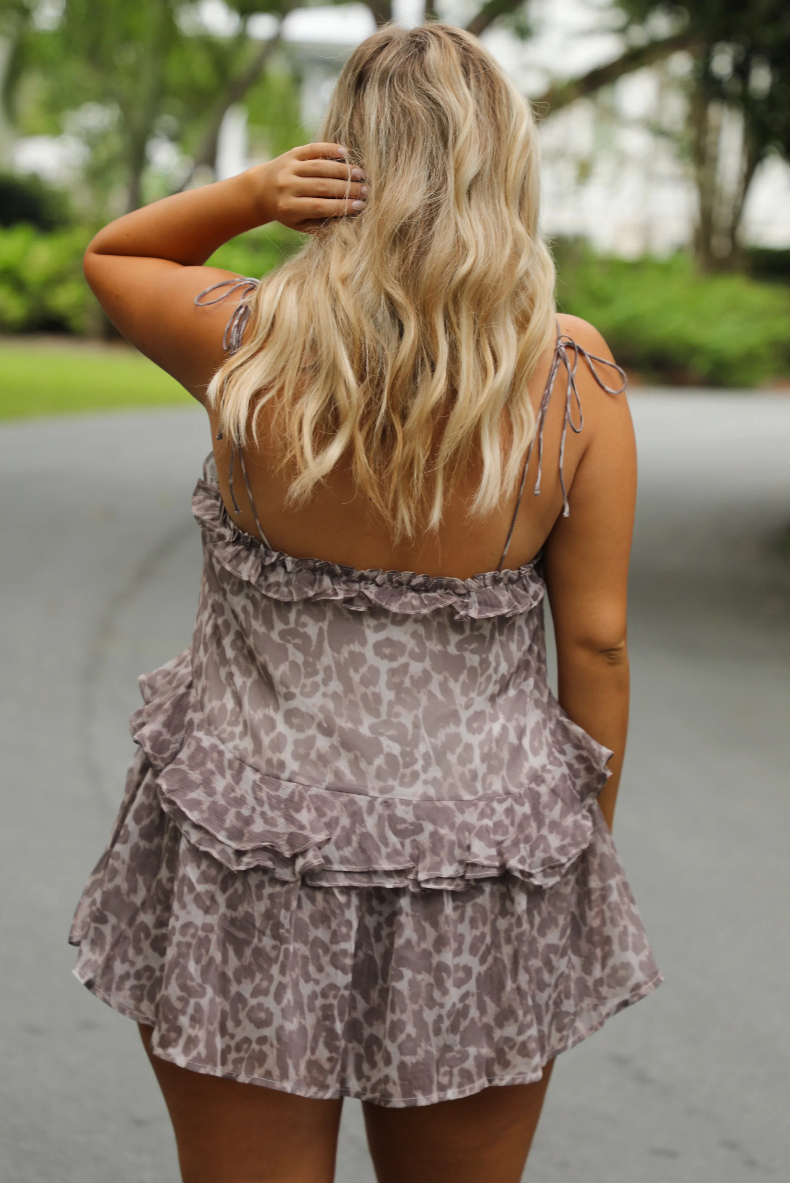 Wait Too Long Romper: Leopard - Image 5